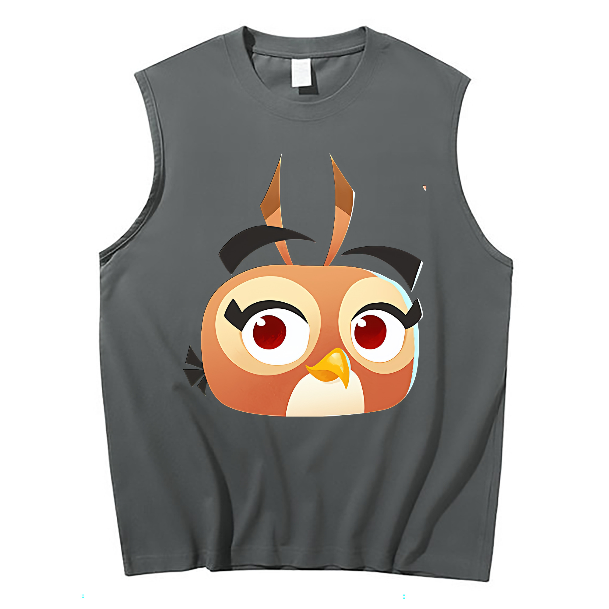 （画像用） Angry Birds アングリーバード コットン100％タンクトップ（フロントプリント）
